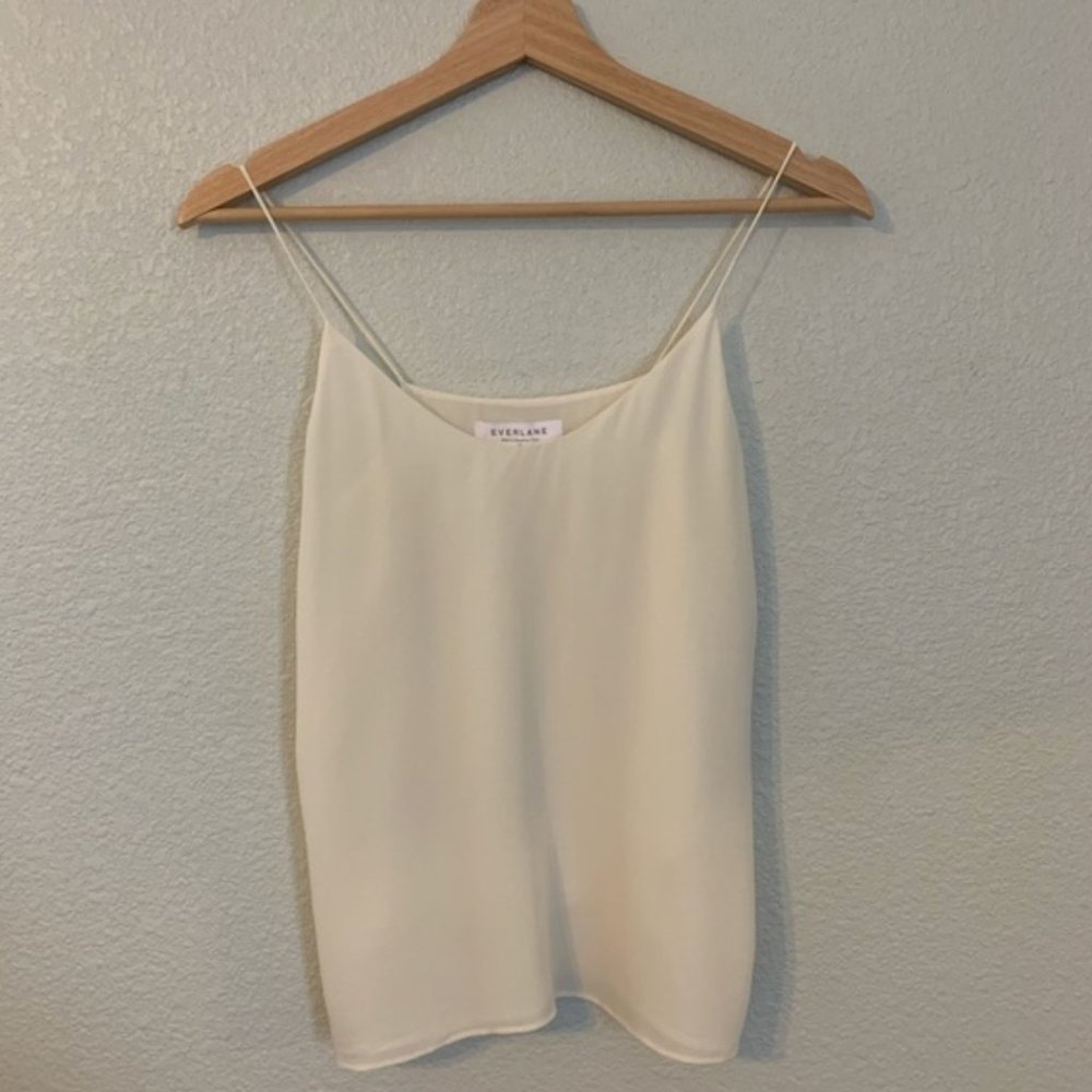 Everlane Double-Lined Silk V-Neck Cami - Size 00